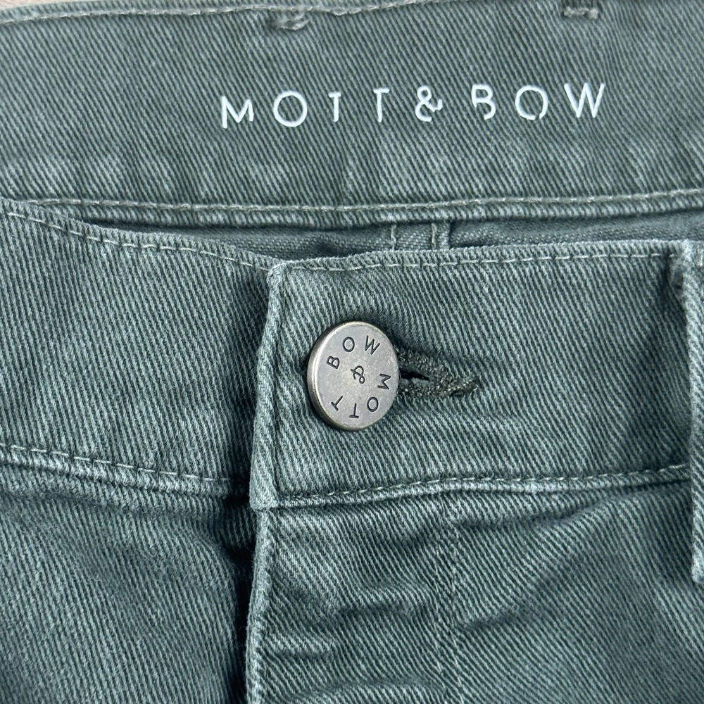Mott & Bow Slim Jeans Men 35x30 Green Stretch Pants - Picture 4 of 9